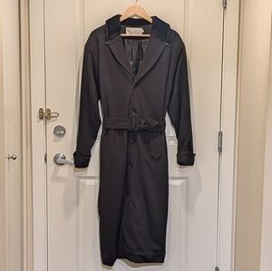 80s Comme Des Dansens Homme 38 Cotton Wool Blend Belted Trench